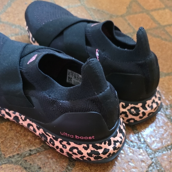 Adidas Ultra Boost Black Leopard Slip-Ons - Picture 2 of 4